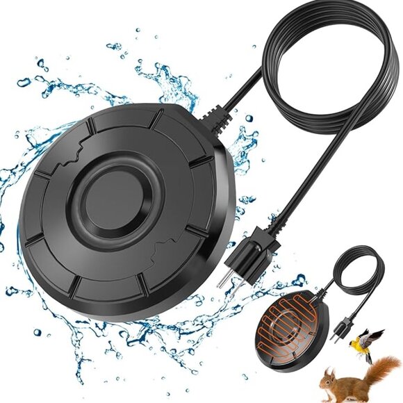 Bird Bath Heater for Outdoors in Winter Thermostatcally Controlled Auto Shut Off - Picture 1 of 7